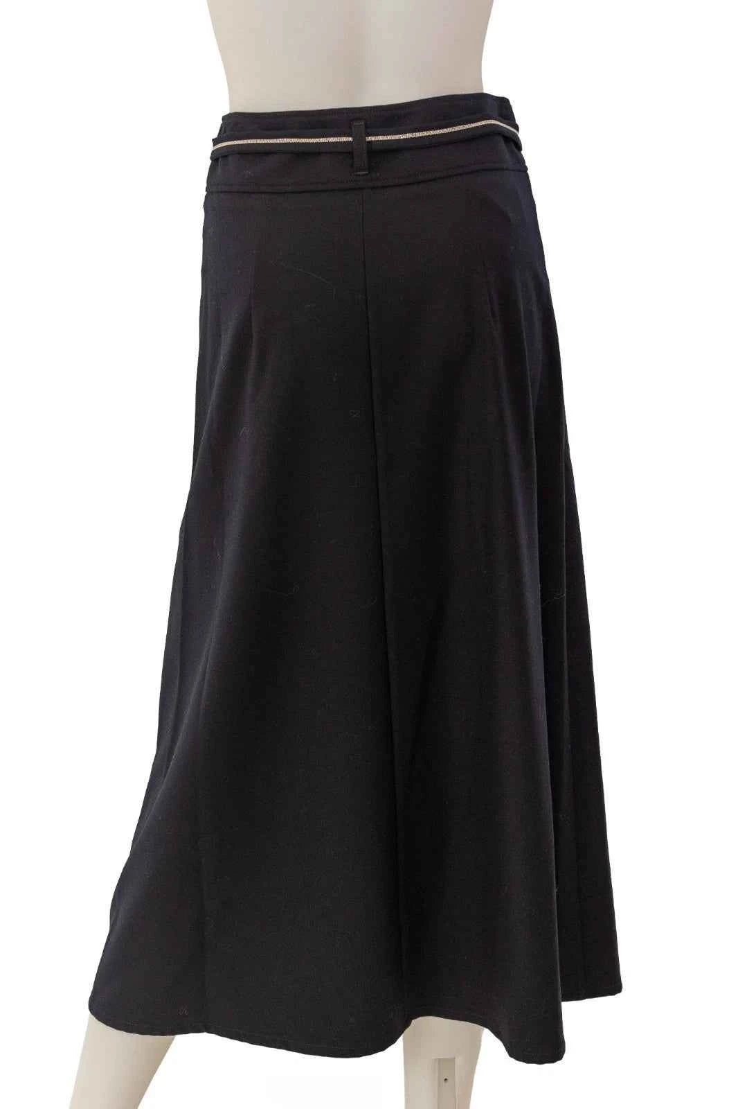 Peserico high waist midi a-line skirt