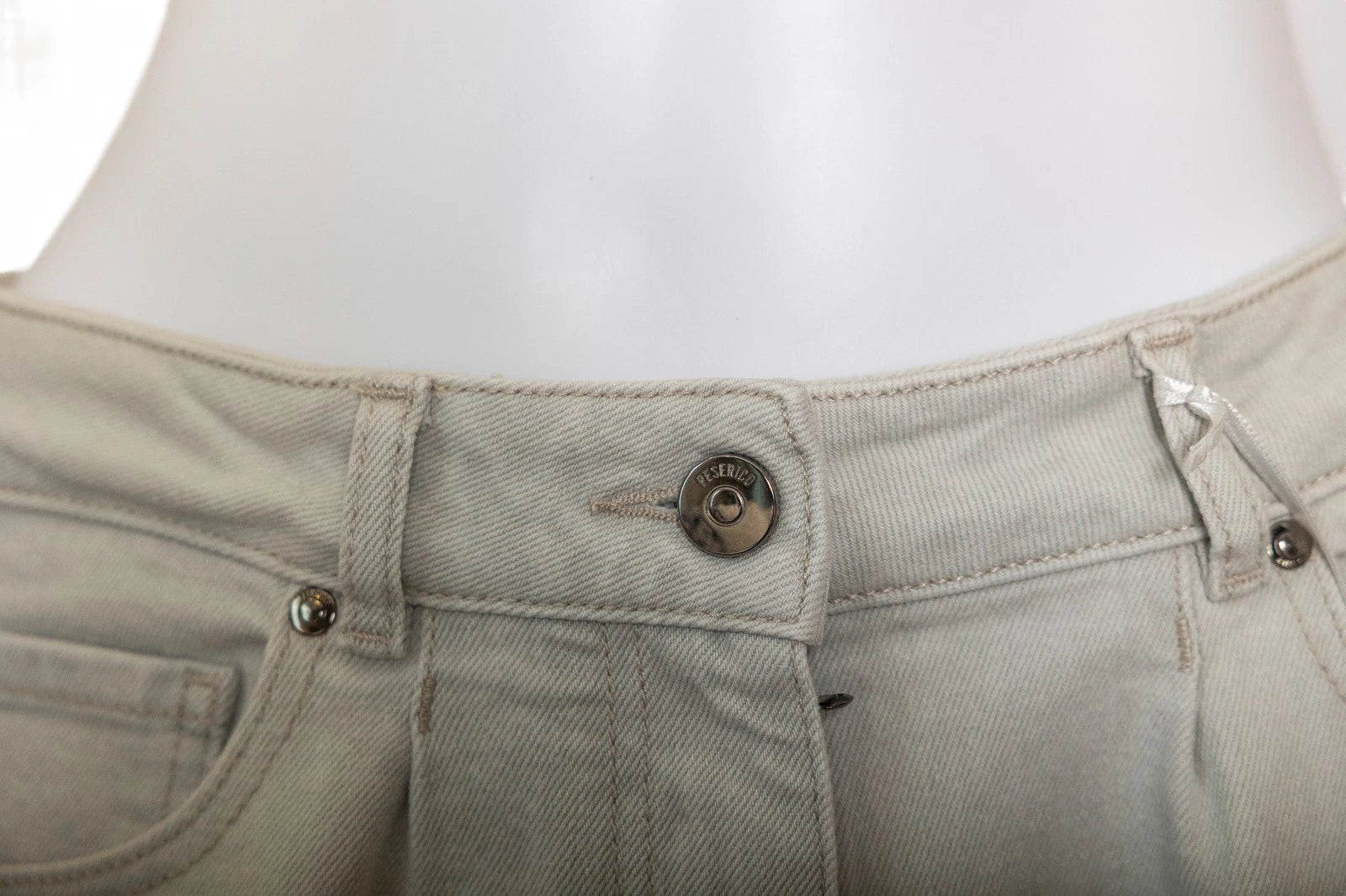 Peserico light-wash tapered-leg denim jeans