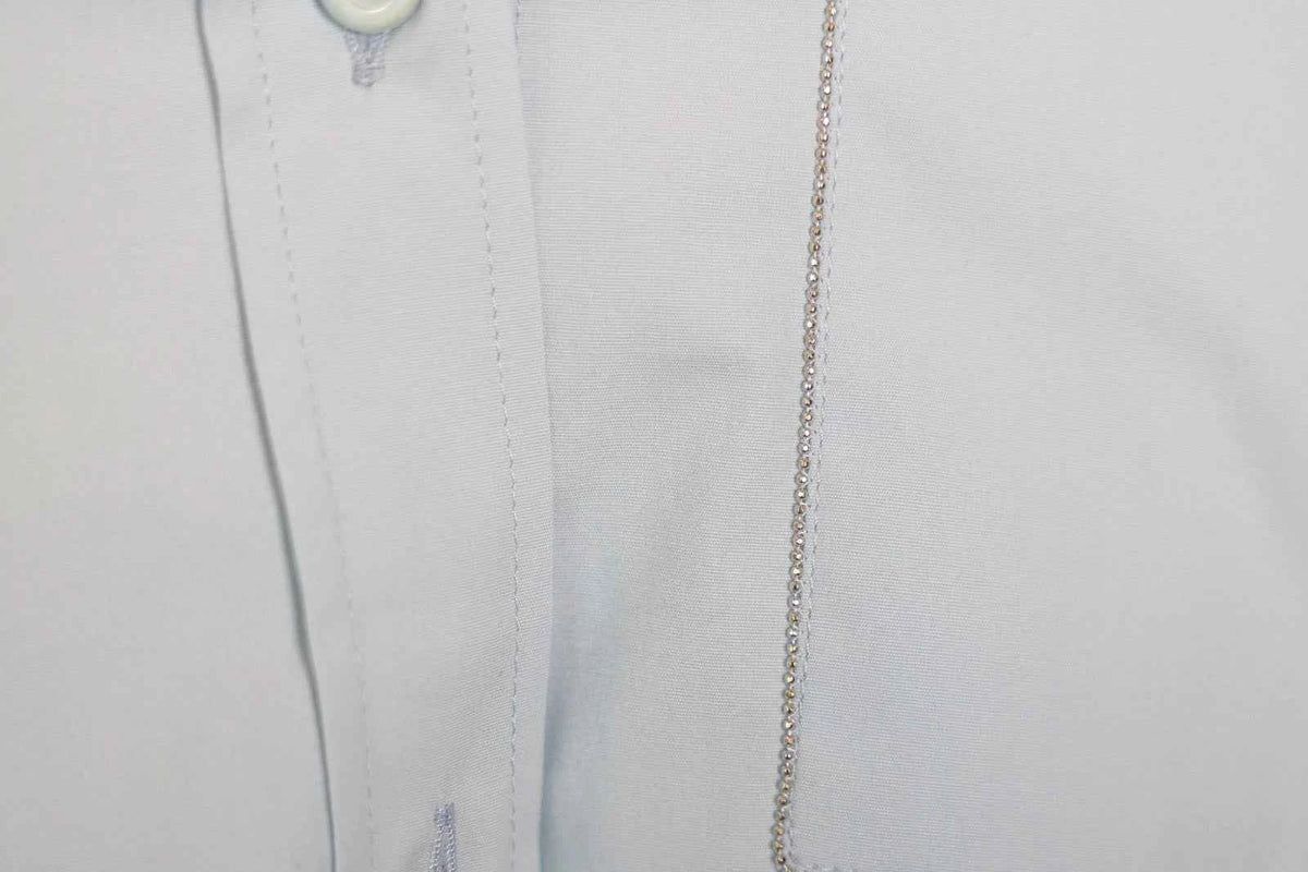 Peserico crop pocket button-down shirt