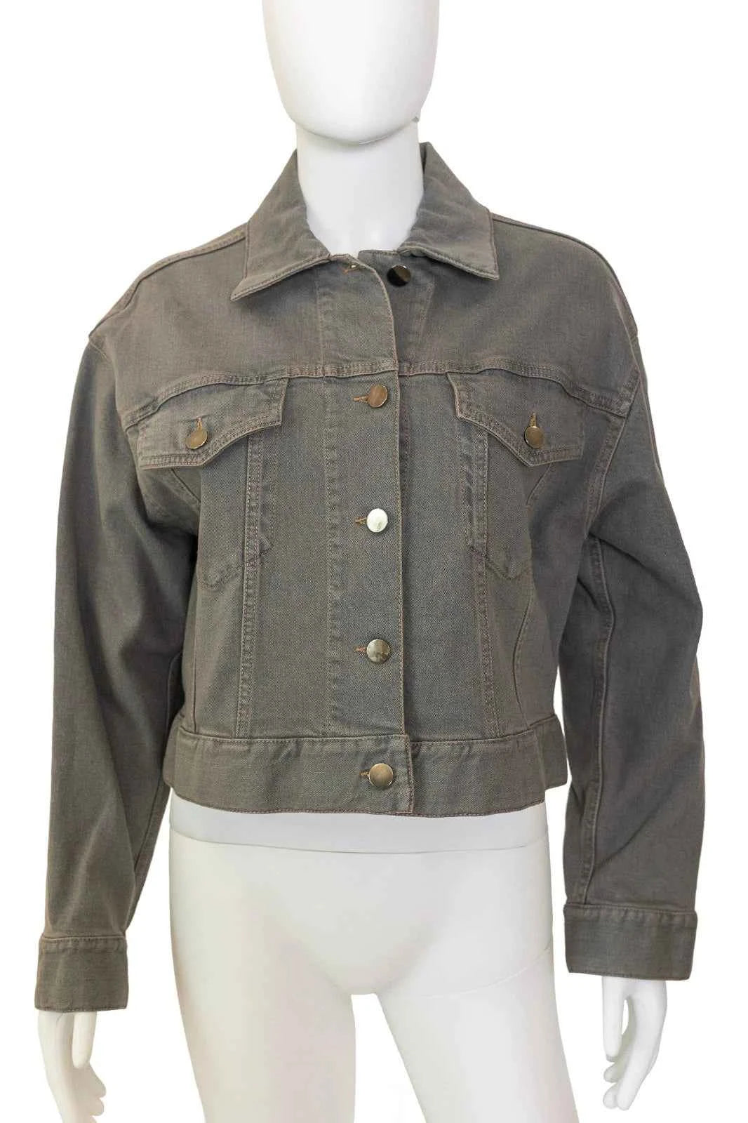 Peserico Crop Denim Jacket