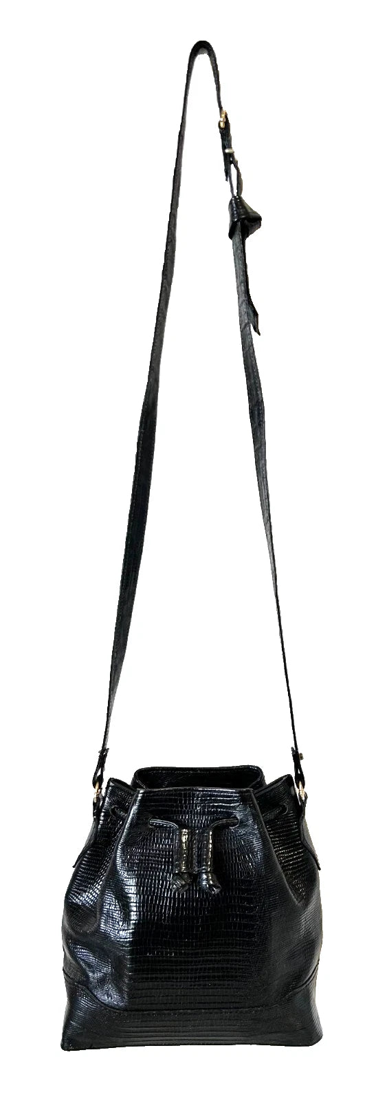 Vintage Glen Miller Ann Turk Croc-Embossed Bucket Bag
