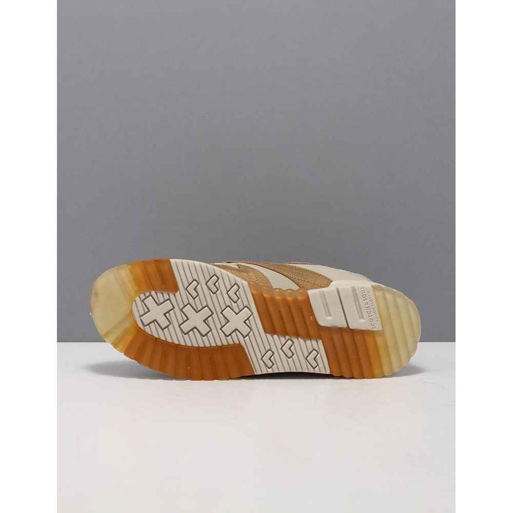 Scotch & Soda Beige Nylon Low Top Sneakers