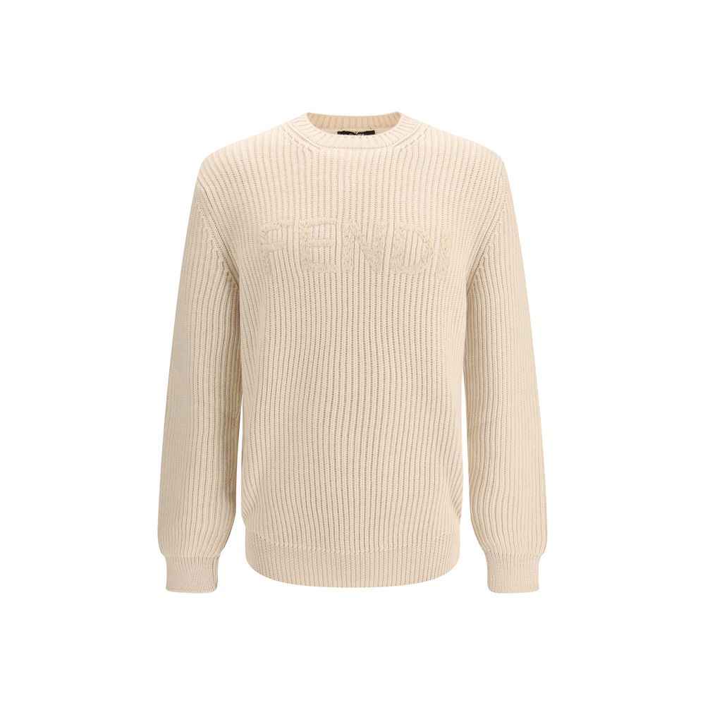 Fendi Beige Wool Oves Aries Sweatshirt