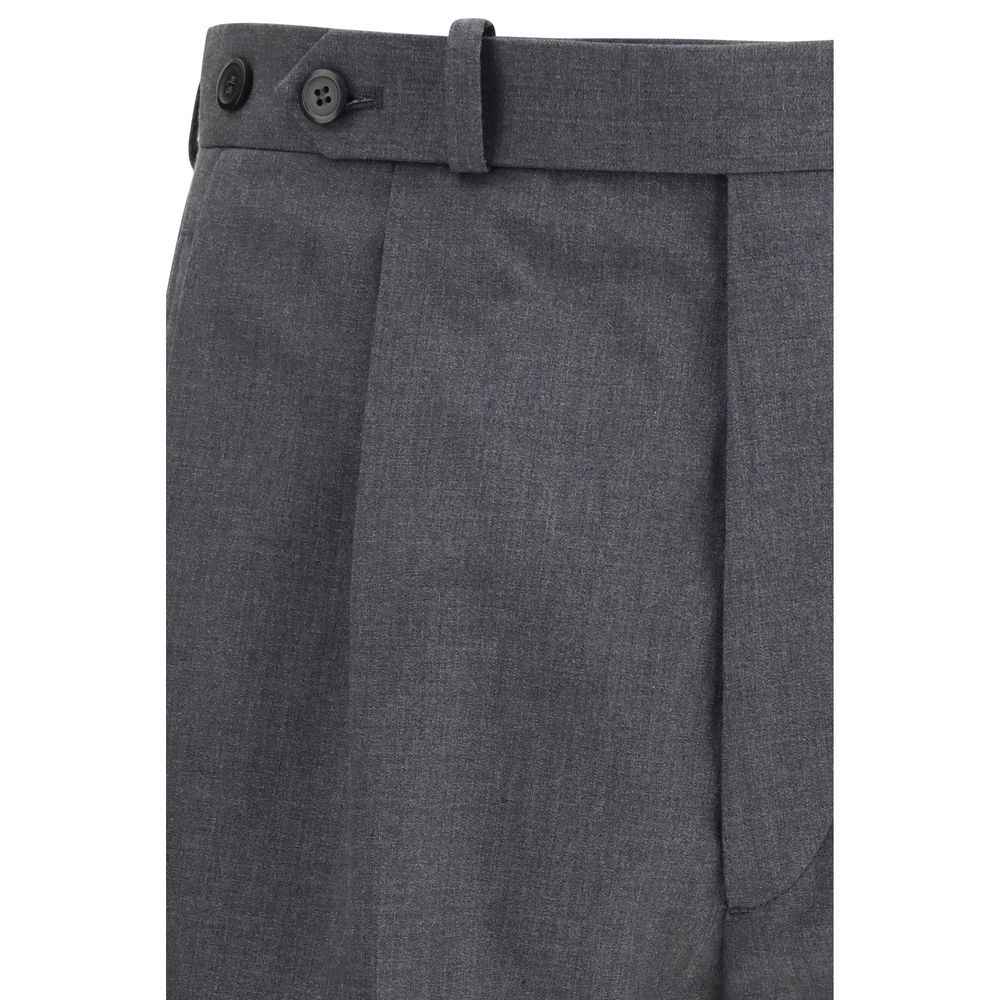 Prada Gray Wool Oves Aries Dress Pants