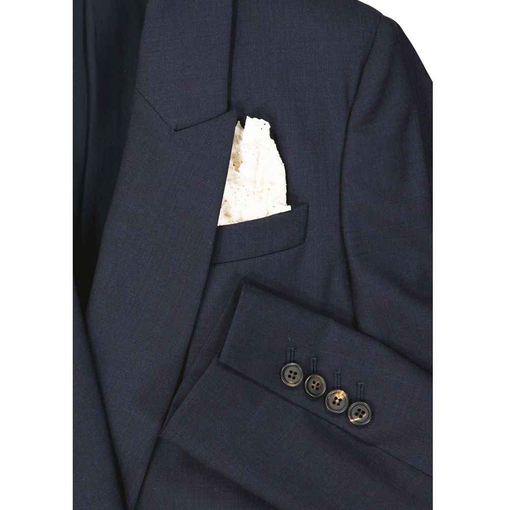 Brunello Cucinelli Blue Virgin Wool Coat