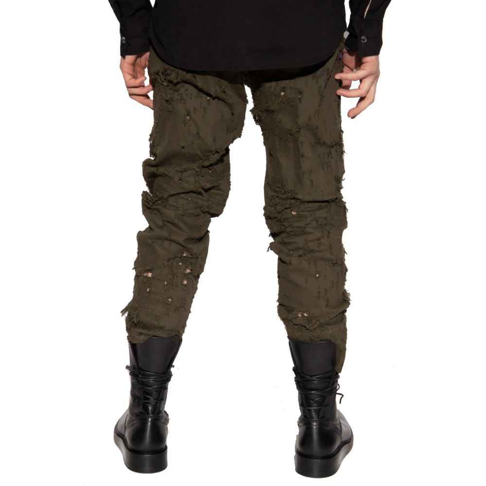 Dsquared² Bicolor Cotton Casual Pants