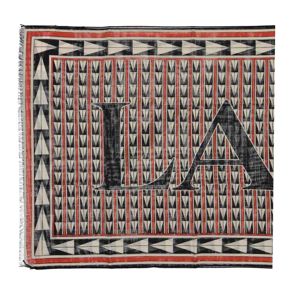Lanvin Black Wool Scarf