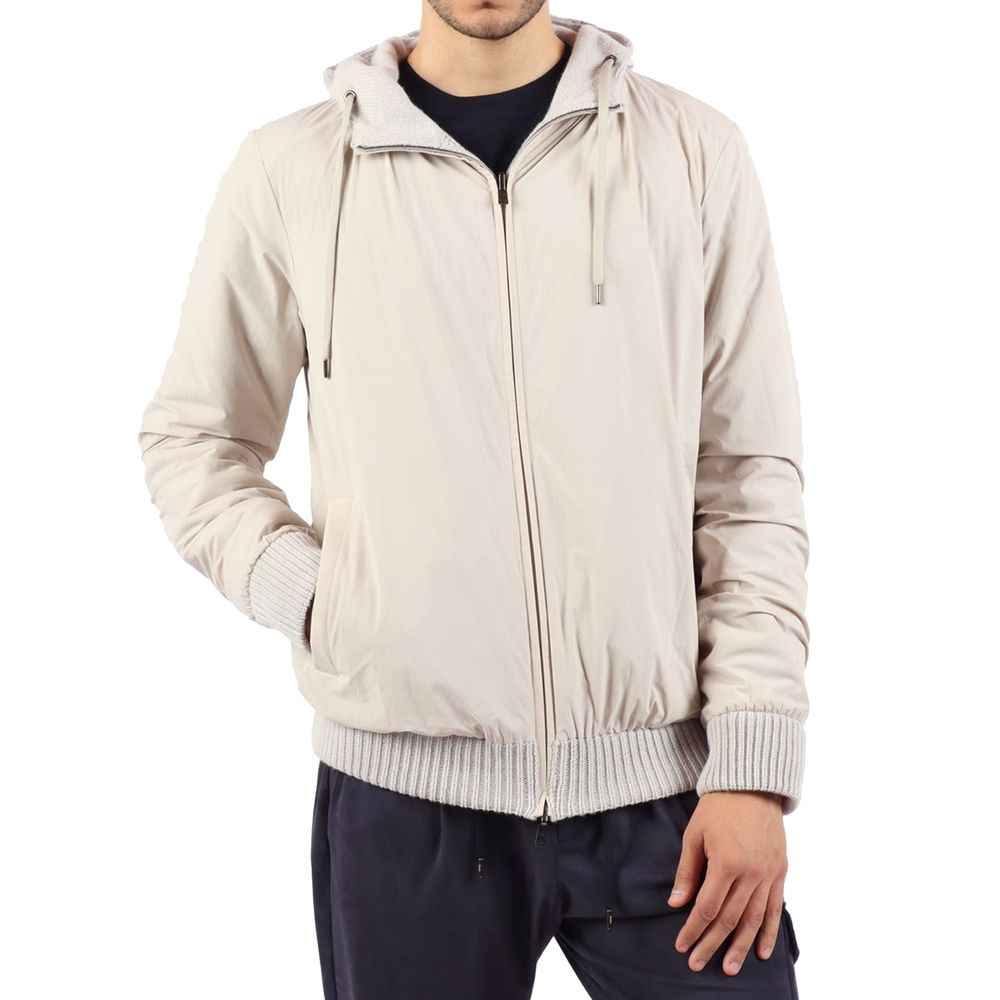 Herno Gray Wool Bomber