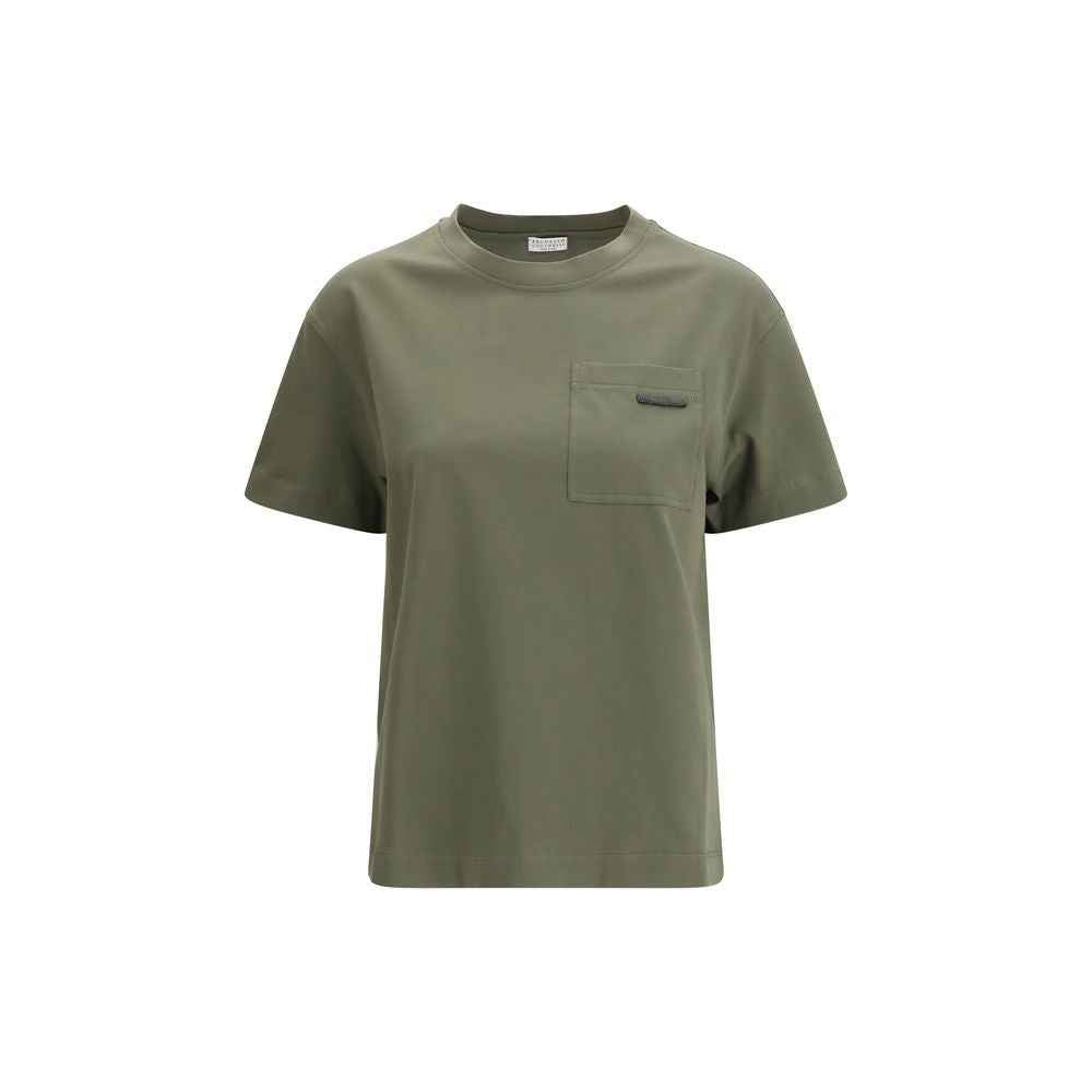 Brunello Cucinelli Bicolor Cotton T-Shirt