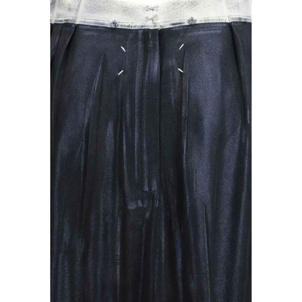 Maison Margiela Blue Acetate Midi Skirt