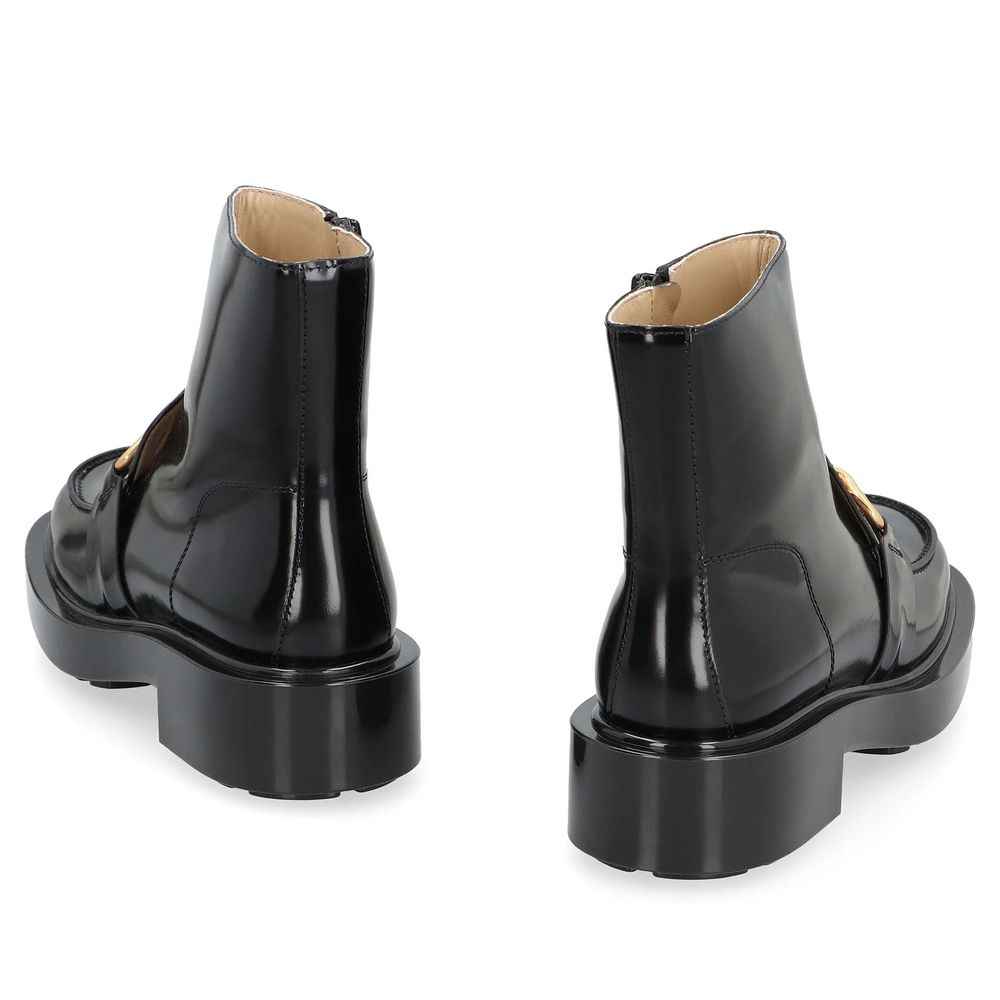 Bottega Veneta Black Calfskin Ankle Boots