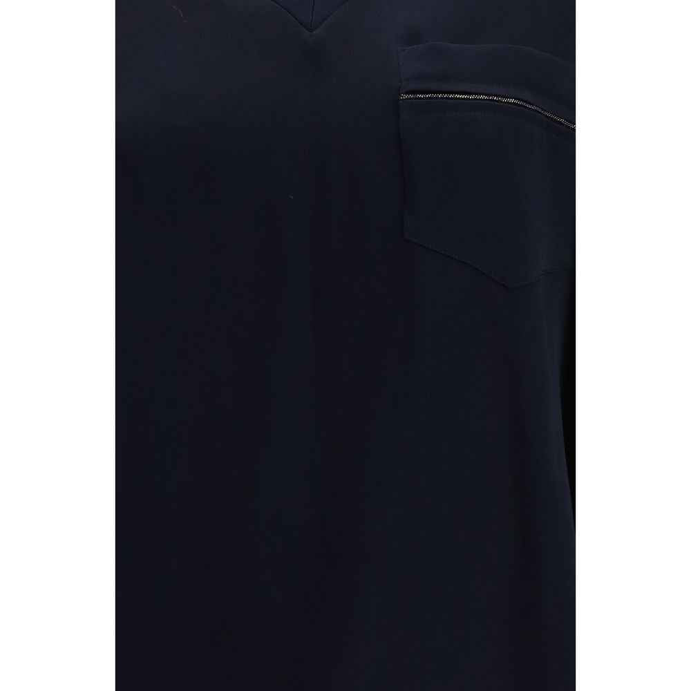 Fabiana Filippi Blue Viscose T-Shirt