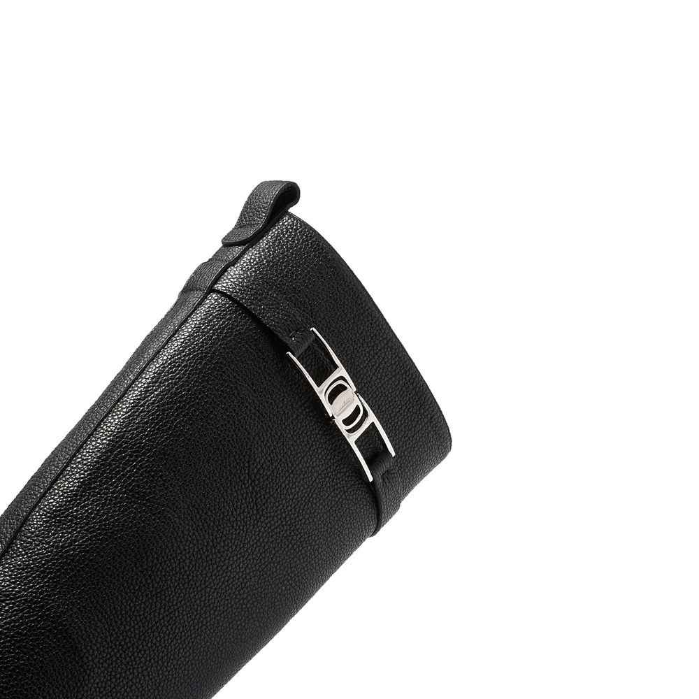 Salvatore Ferragamo Black Calfskin Over The Knee