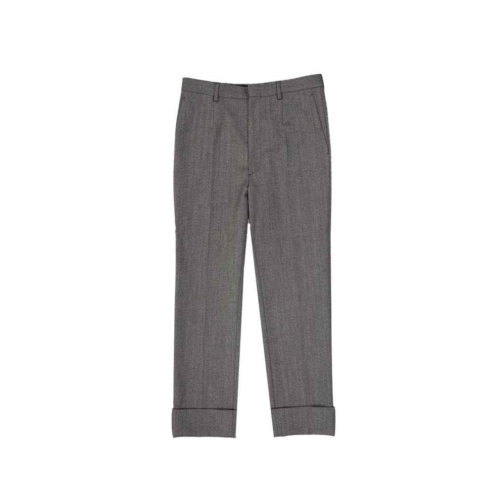 Prada Gray Wool Casual Pants