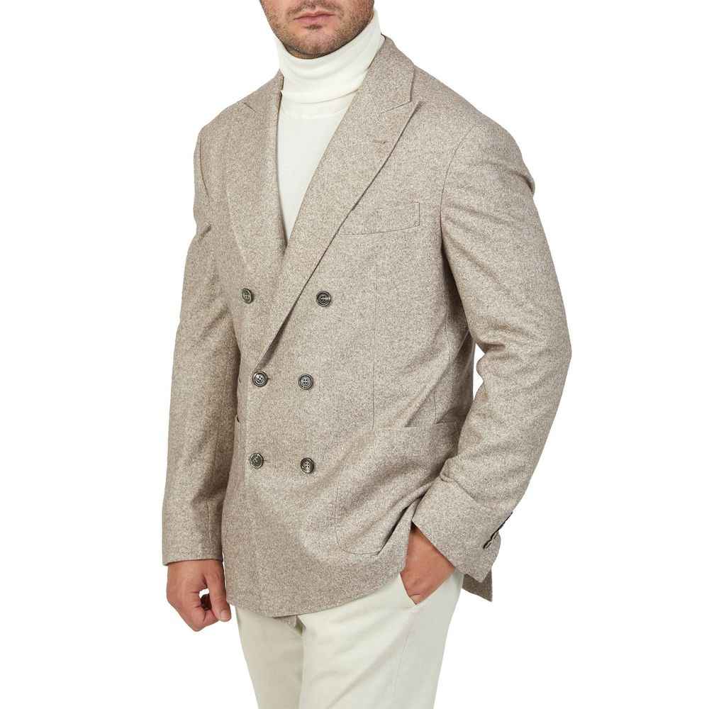 Brunello Cucinelli Beige Cashmere Coat