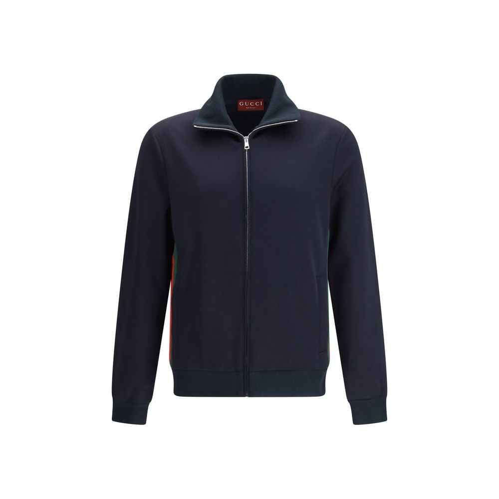 Gucci Blue Polyester Shell Jacket