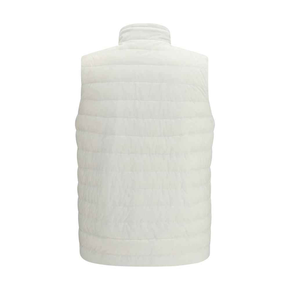 Herno White Polyamide Sleveless Jacket