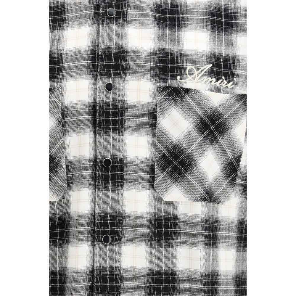 Amiri Black Cotton Pattern Shirt