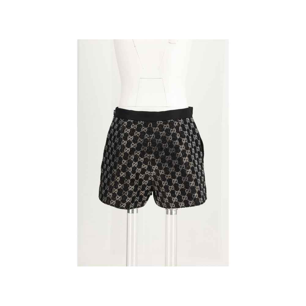 Gucci Black Viscose Bermuda Shorts