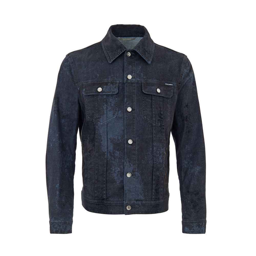 Dolce & Gabbana Gray Cotton Denim Jacket