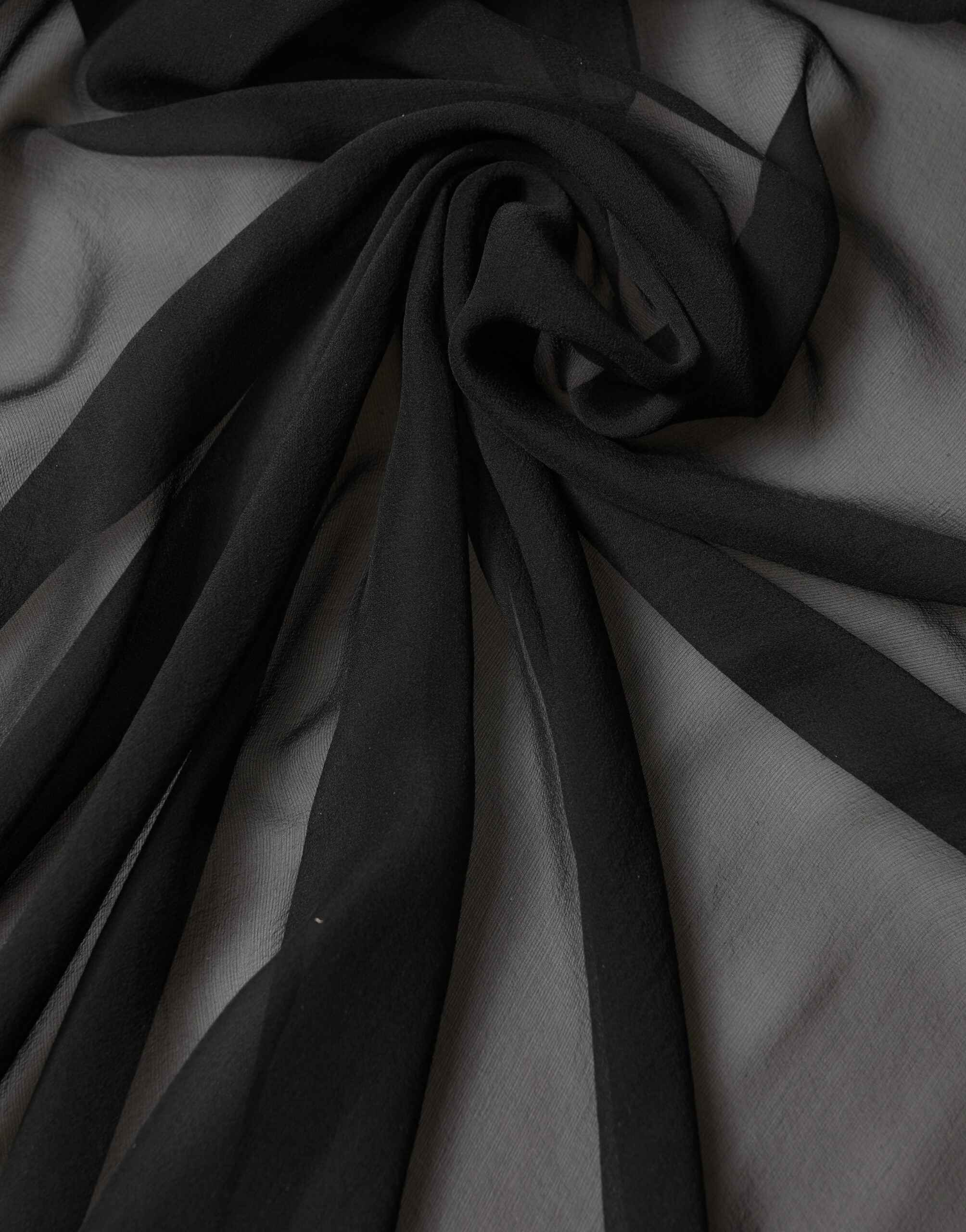 Dolce & Gabbana Black Silk Neck Wrap Shawl Stole 167cm x 126cm Scarf