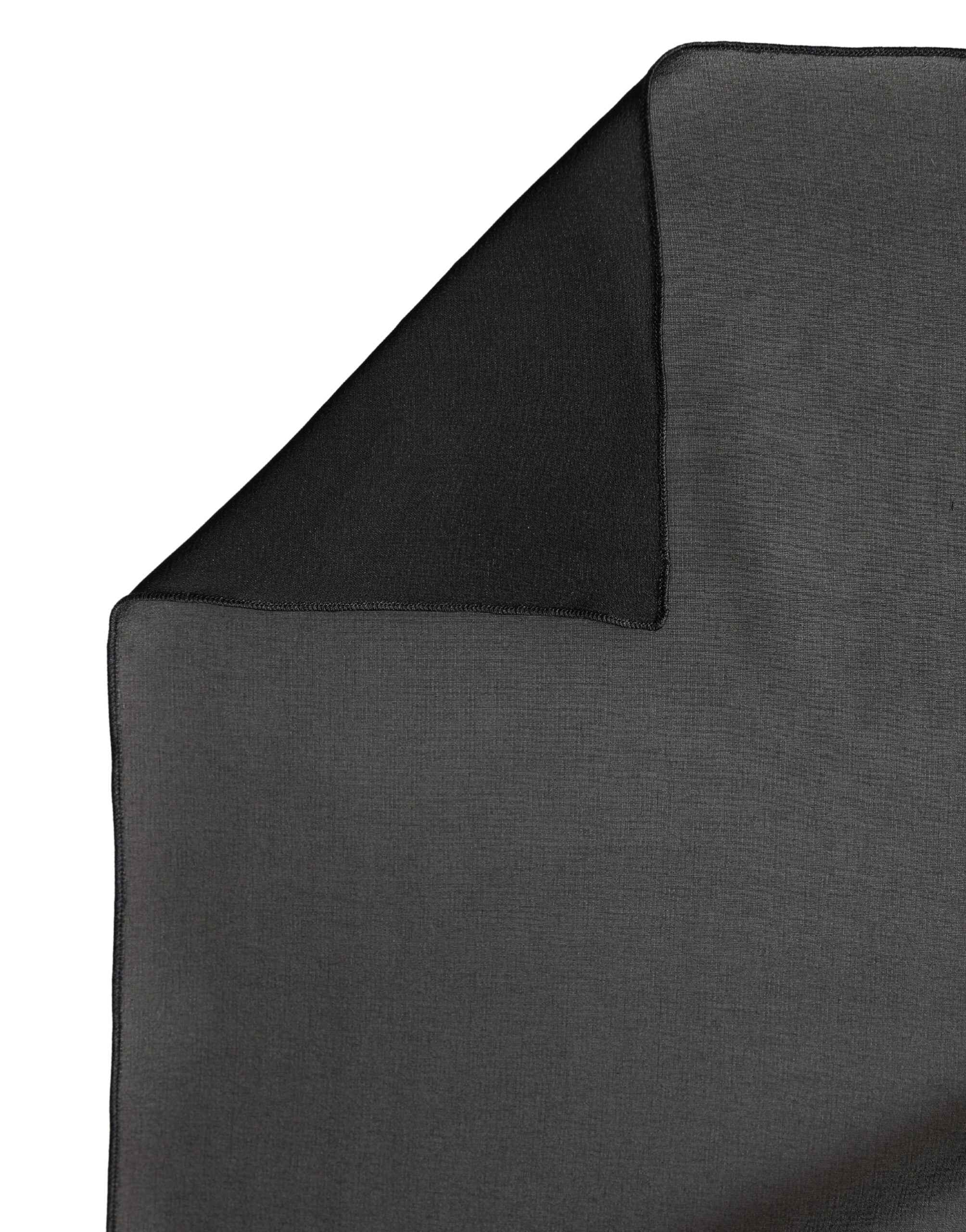 Dolce & Gabbana Black Silk Neck Wrap Shawl Stole 200cm x 64cm  Scarf
