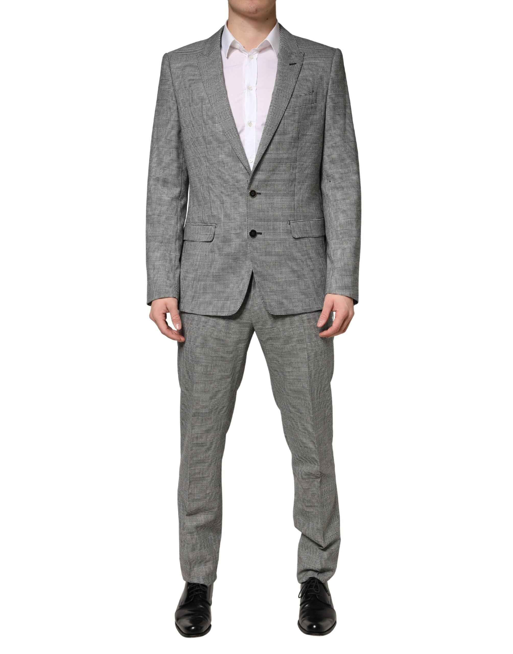 Dolce & Gabbana Gray MARTINI Single Breasted Formal 2PC Suit