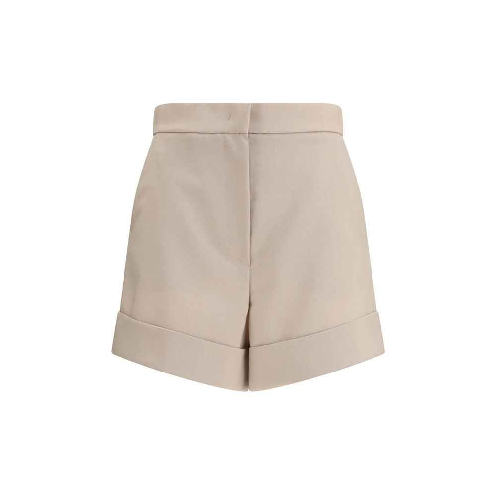 Max Mara Bicolor Wool Bermuda Shorts