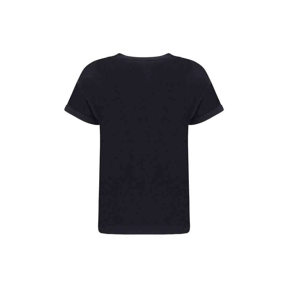 Brunello Cucinelli Black Nylon T-Shirt