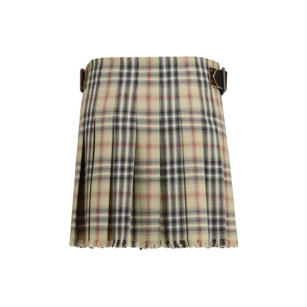 Burberry Multicolor Wool Oves Aries Mini Skirt