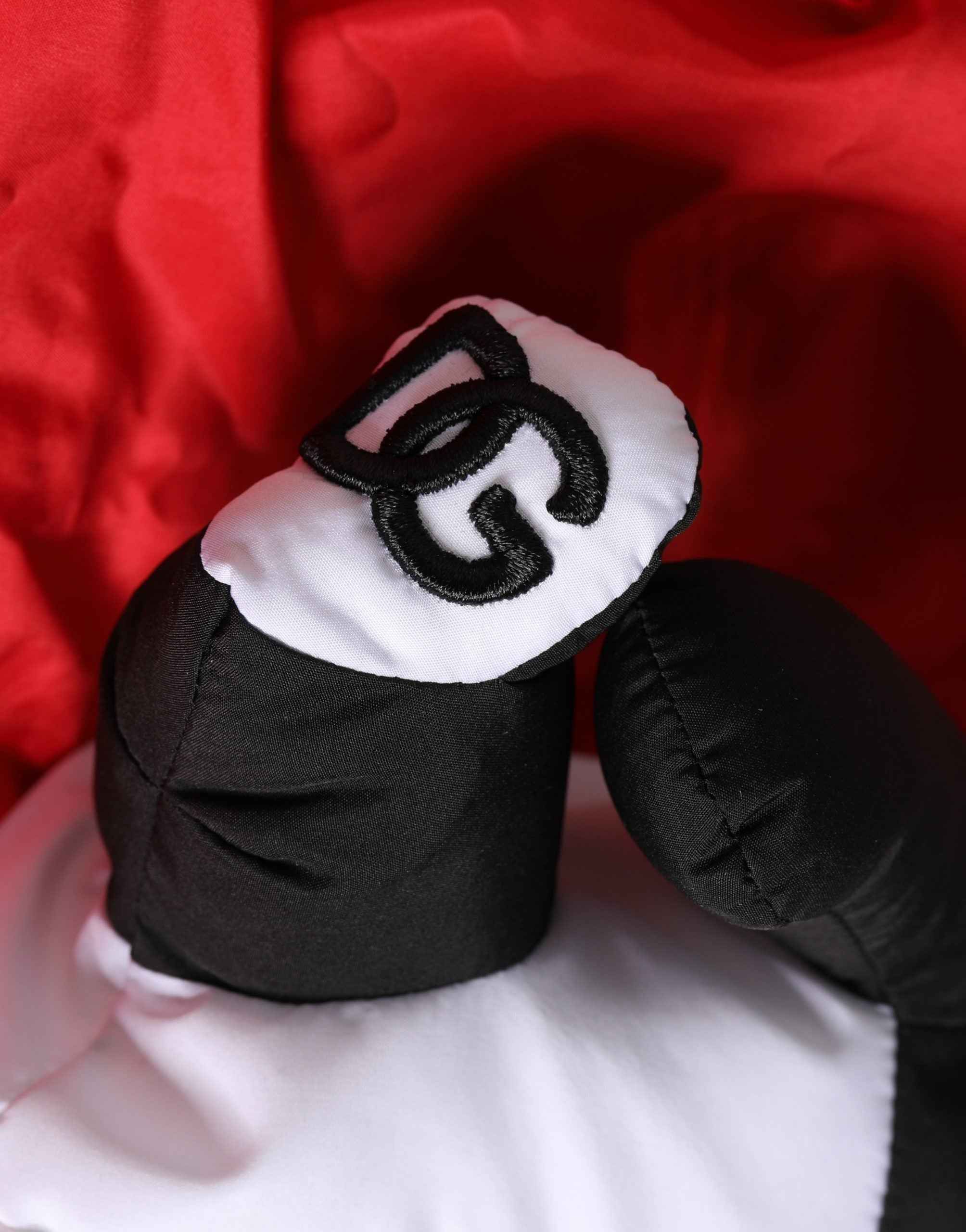 Dolce & Gabbana Men Red Polyester Panda Stuffed Ecobag Tote Borse Bag