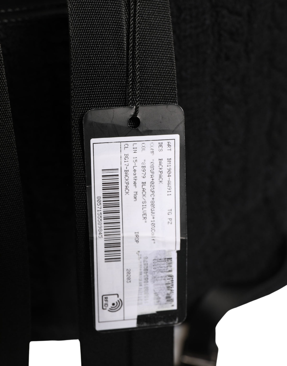 Dolce & Gabbana Black Tricot Wool Blend Duffel Backpack Travel Borse Bag