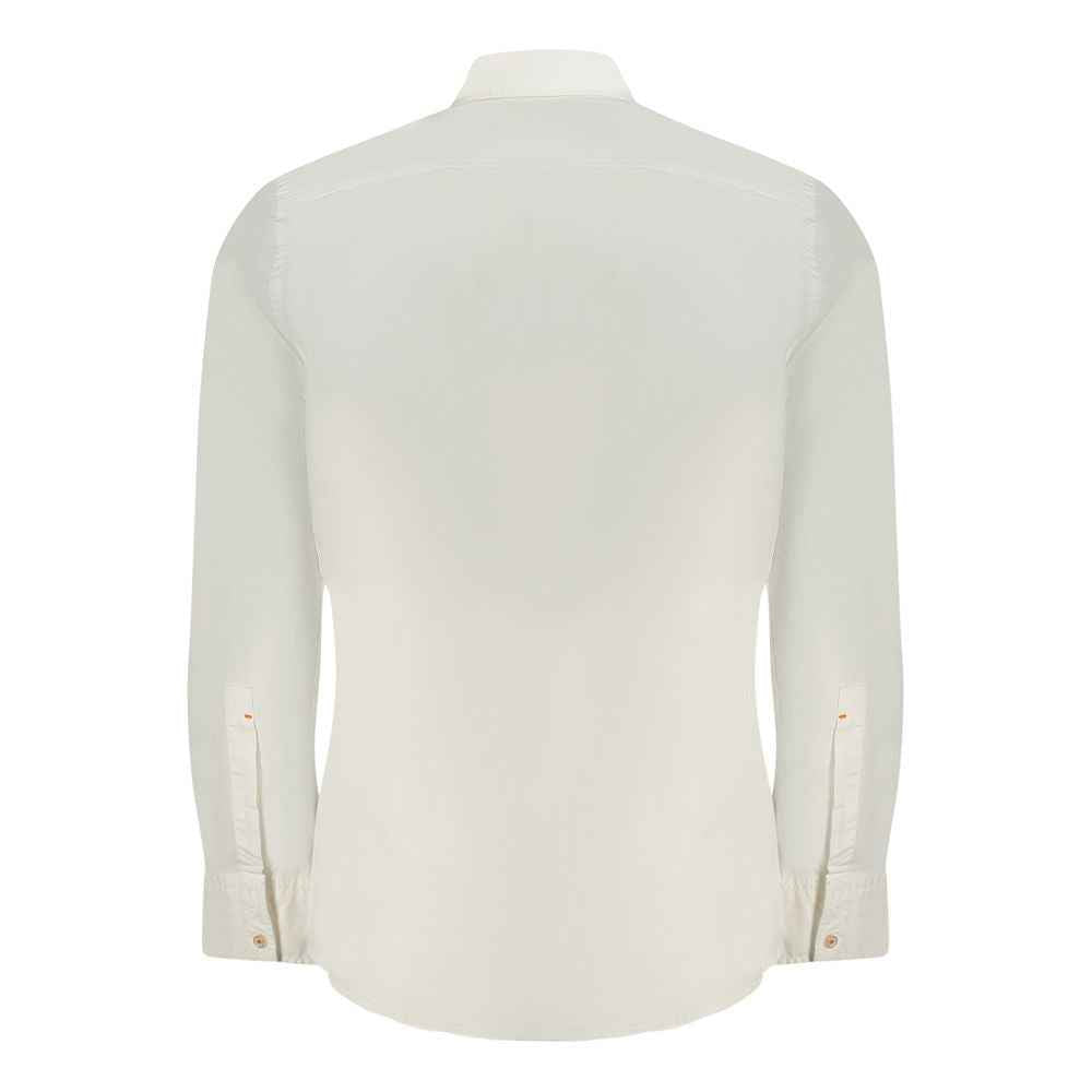 Hugo Boss White Cotton Men Shirt