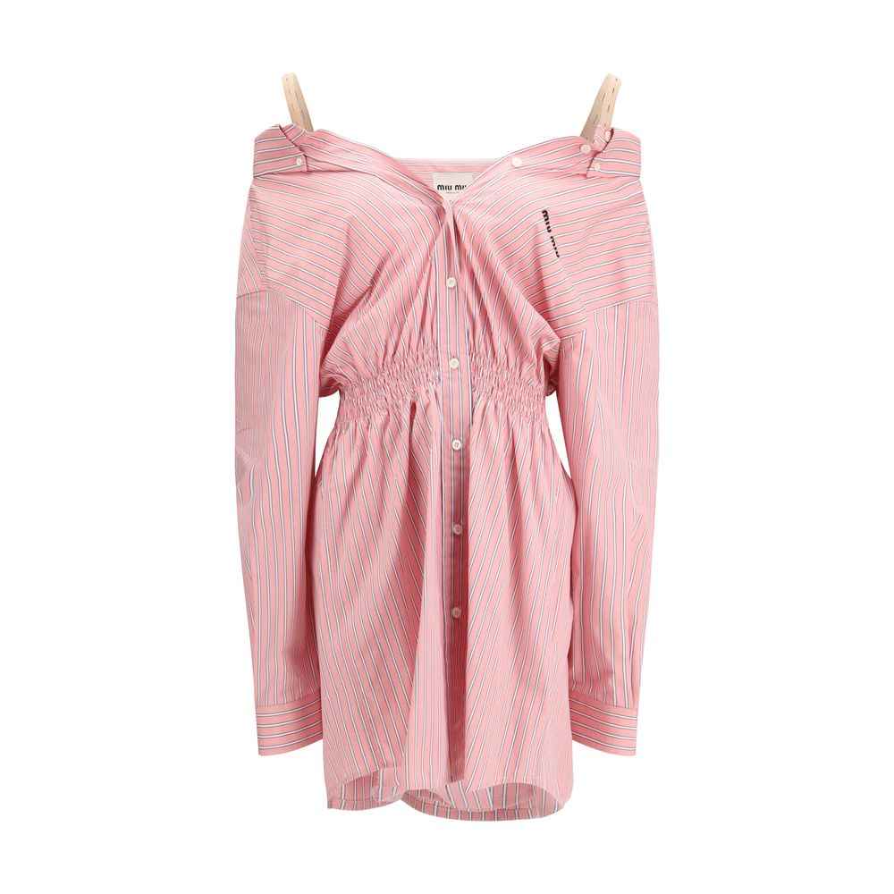 Miu Miu Multicolor Cotton Casual Dress