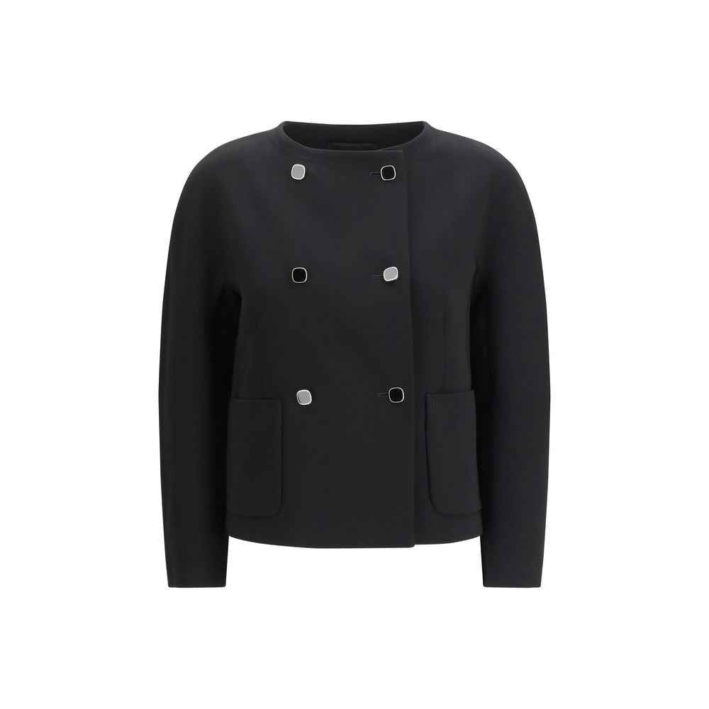 Max Mara Black Triacetate Coat