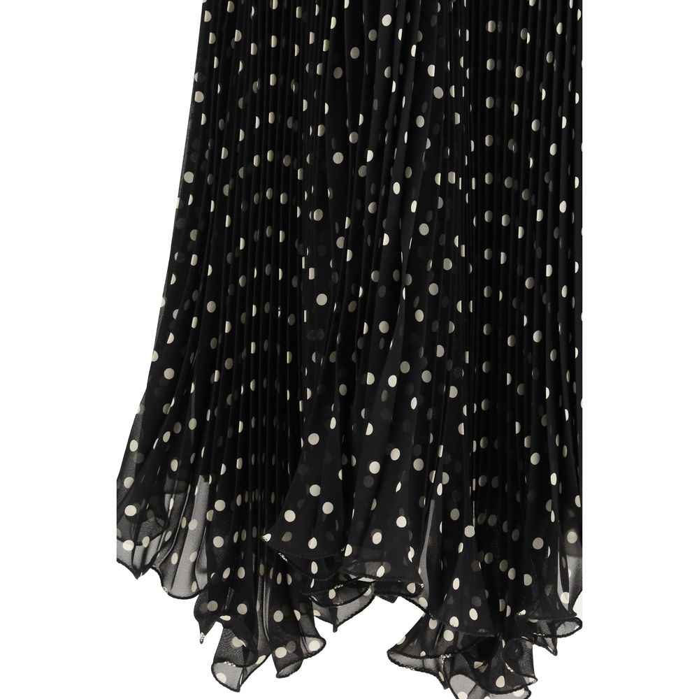 Valentino Black Silk Skirt