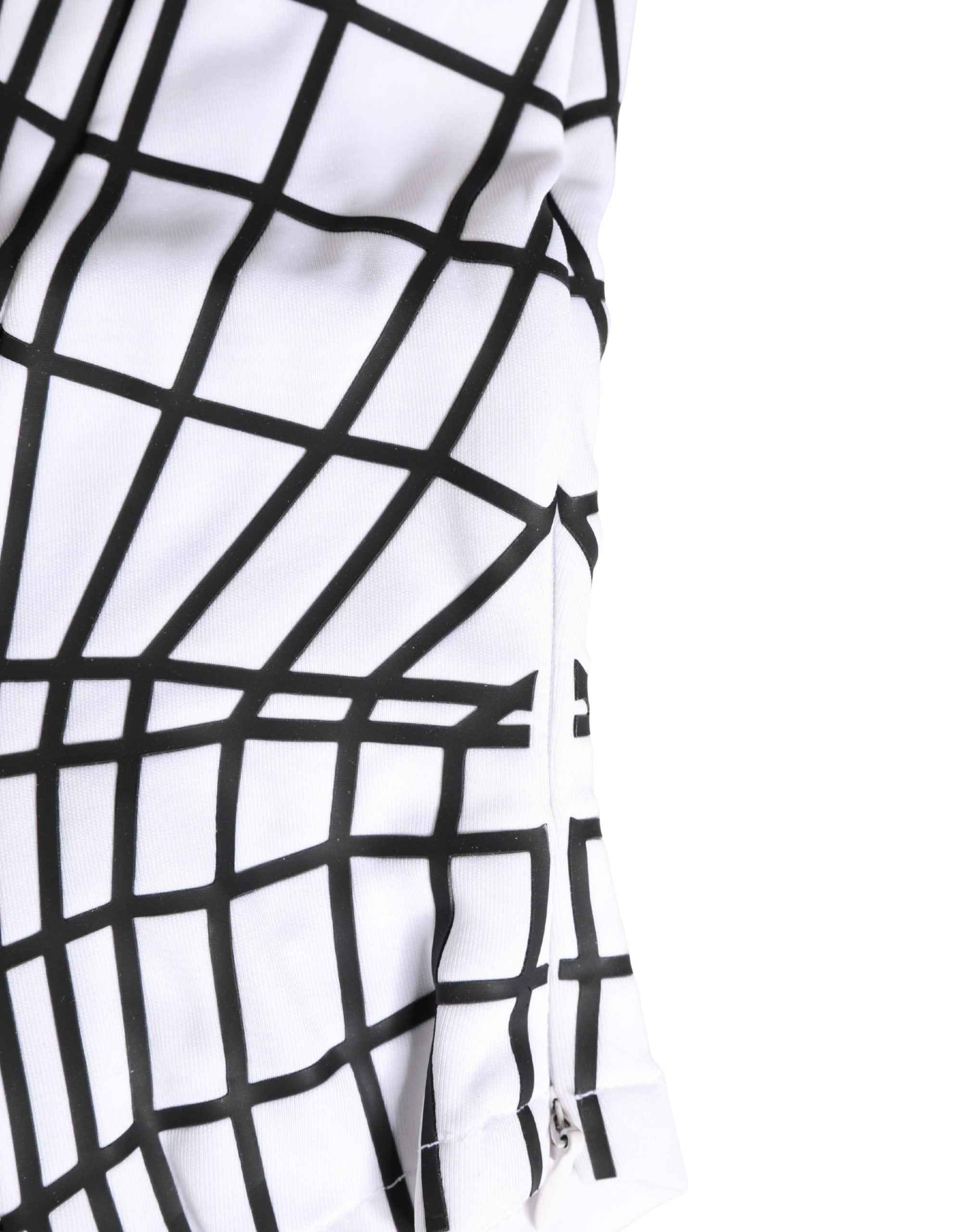 Dolce & Gabbana Men White Stripes Nylon Ski Mask Balaclava Hat