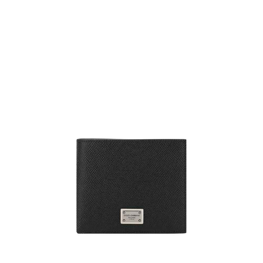 Dolce & Gabbana Black Calf Leather Bos Taurus Wallet