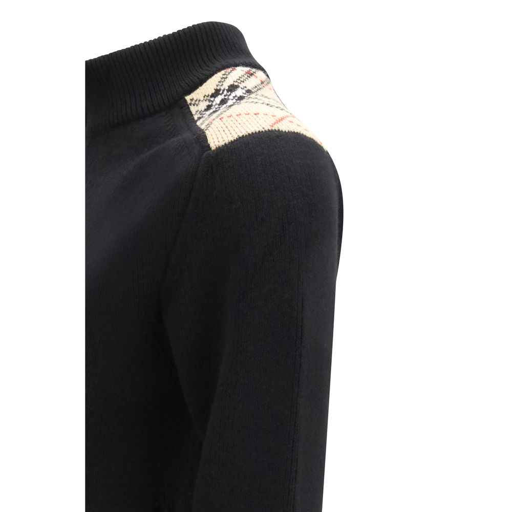 Burberry Black Wool Cardigan