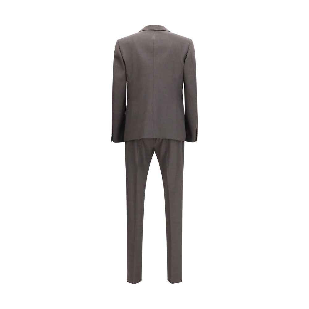Dsquared² Gray Wool Two-Piece Suit