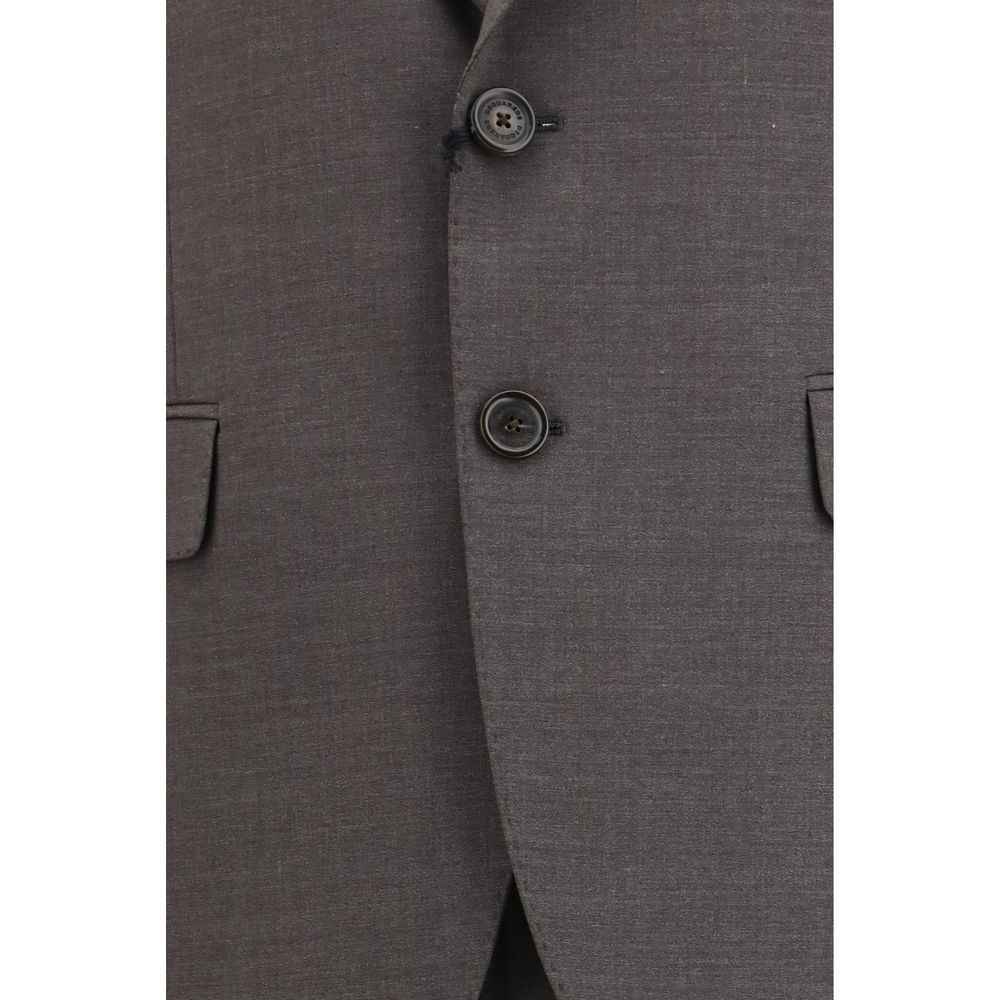 Dsquared² Gray Wool Two-Piece Suit