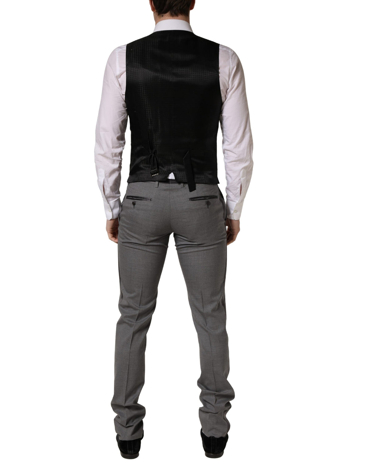 Dolce & Gabbana Gray Wool Single Breasted 1 Button 3PC Suit