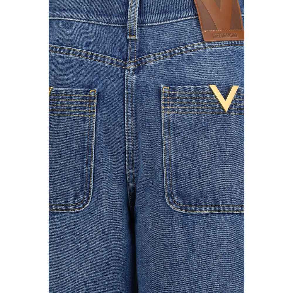 Valentino Blue Cotton Jeans Denim