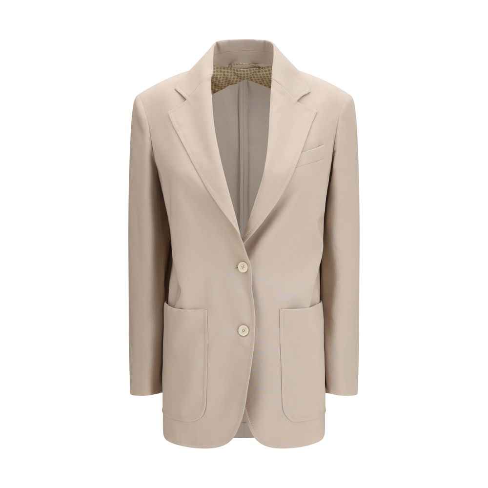 Max Mara Beige Wool Blazer