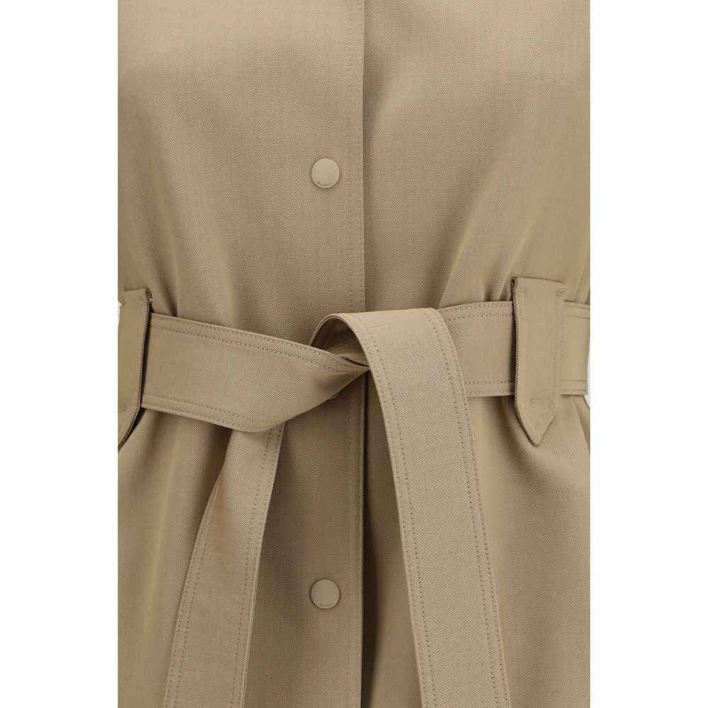 Max Mara Brown Wool Oves Aries Sleeveless Jacket