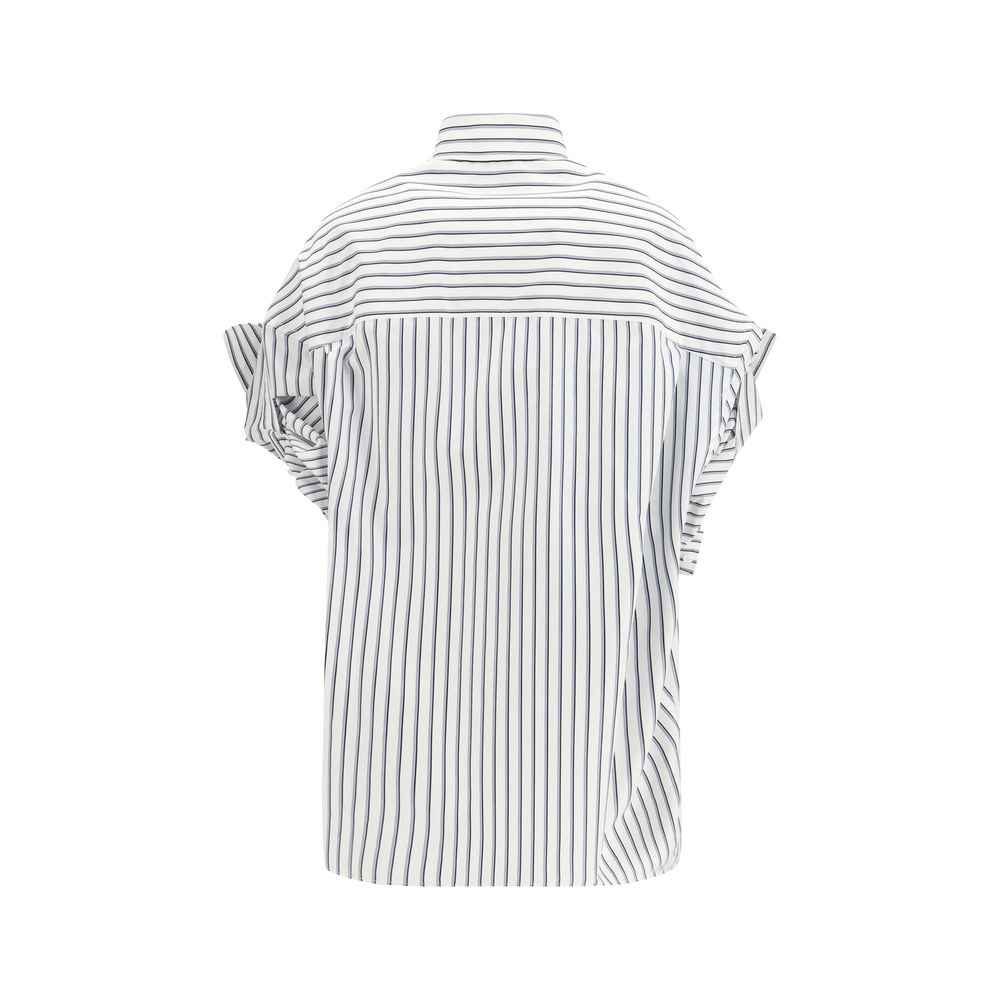 Balenciaga White Cotton Shortsleeve Shirt