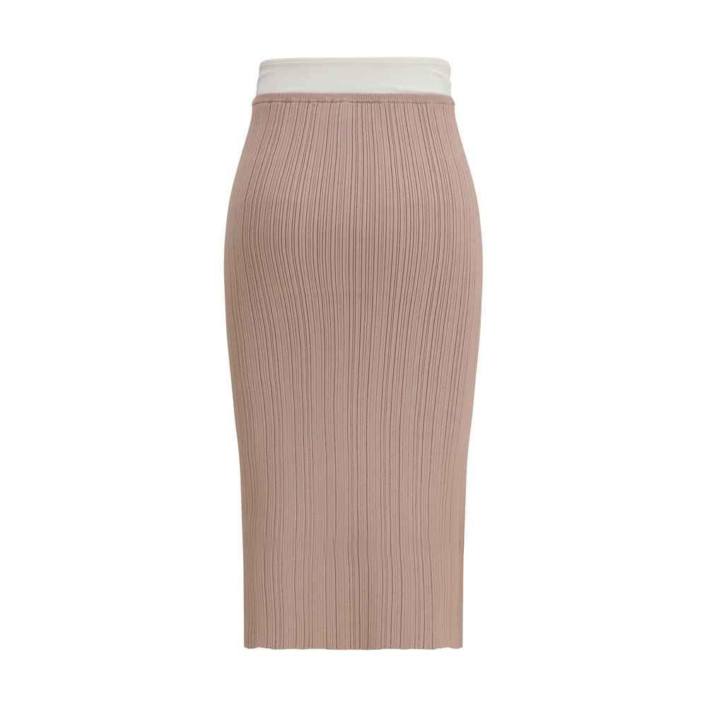 Diesel Multicolor Viscose Midi Skirt
