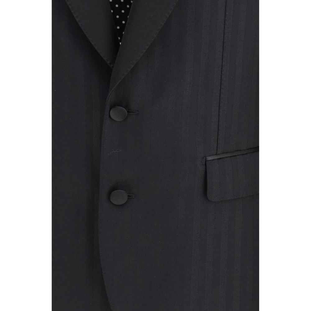 Dolce & Gabbana Black Wool Oves Aries Blazer