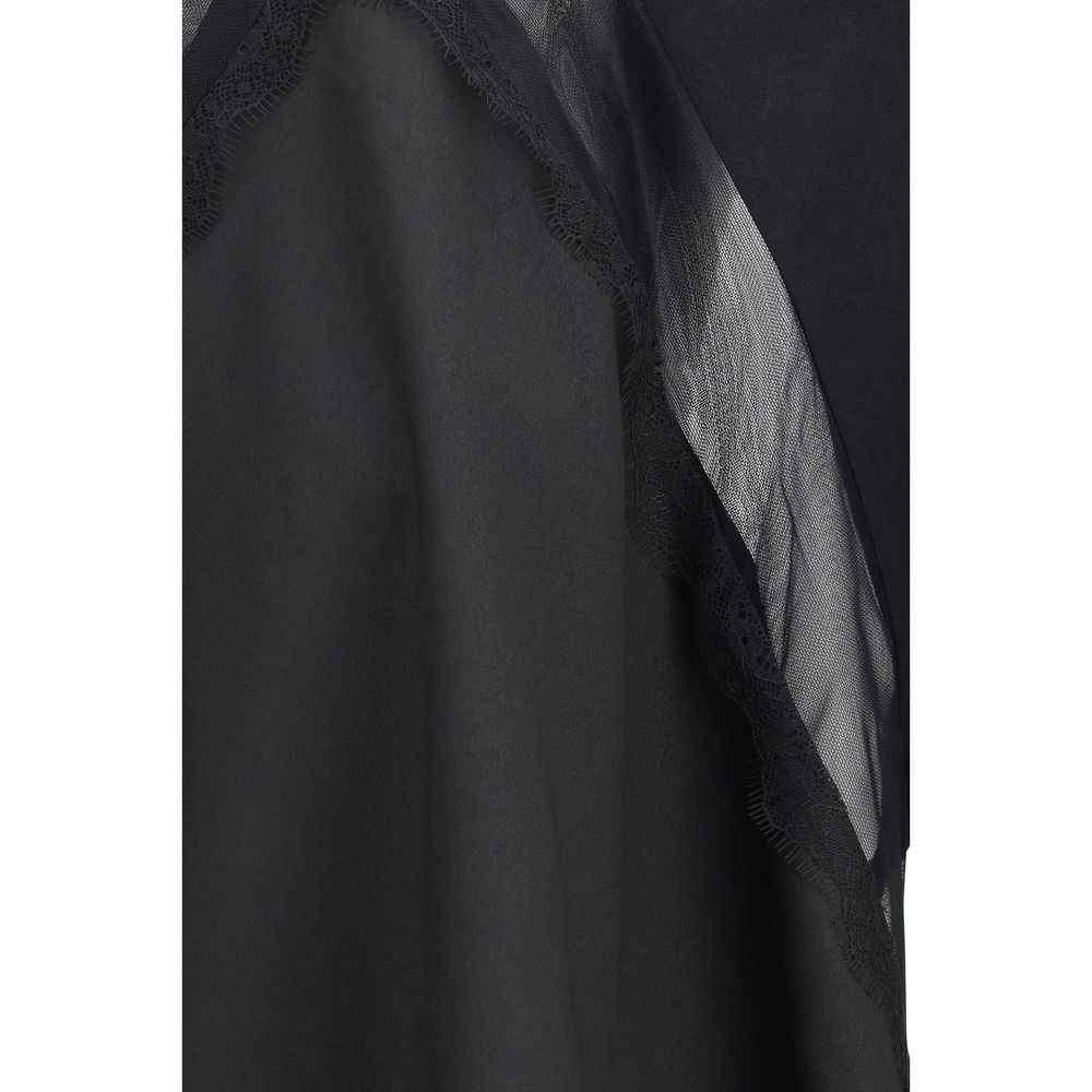 PINKO Black Cotton T-Shirt