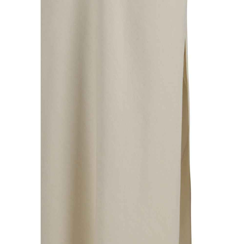 Brunello Cucinelli Beige Viscose Long Skirt